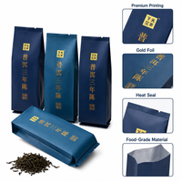 Sachet d'emballage de thé imprimé sur mesure, pochette stand-up refermable de qualité alimentaire pour thé en vrac
