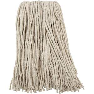 Cabezales de mopa húmeda de algodón blanco de 16 oz Boardwalk, con extremo cortado, juego de 12 por caja con cesta de plástico rectangular, equipo de limpieza para el hogar - Product Image 5