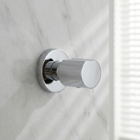 Robinet de Douche Mural Style Moderne en Laiton avec Cartouche Dissimulée 1/2 et Accessoire de Robinet de Douche en Laiton