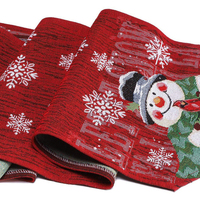 Nappe en lin imprimé de haute qualité 13X72Inch et chemin de Table de Noël pour les décorations d'hiver et de vacances usine en gros