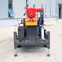 Machine de forage de puits d'eau agricole SM200 montée sur roues, 200 m, diesel