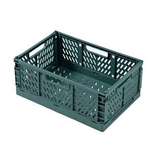 Portable Storage Folding Organizer Plastic Storage Basket For Home Household