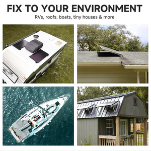 200W Rigid Laminated Full Black Mono <strong>Solar</strong> <strong>Panel</strong> 24V High Output PV Module for Off-Grid Balcony <strong>Solar</strong> and RV Use - Product Image 5