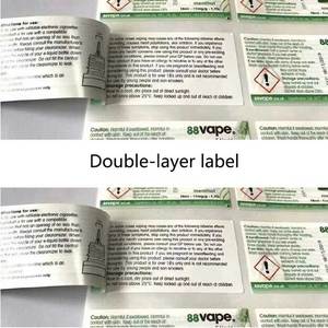 Tùy chỉnh cá nhân đôi đa lớp vỏ nhãn dán nhãn không thấm nước Vinyl dính màu in ấn Maker siêu thị khuyến mãi - Product Image 2