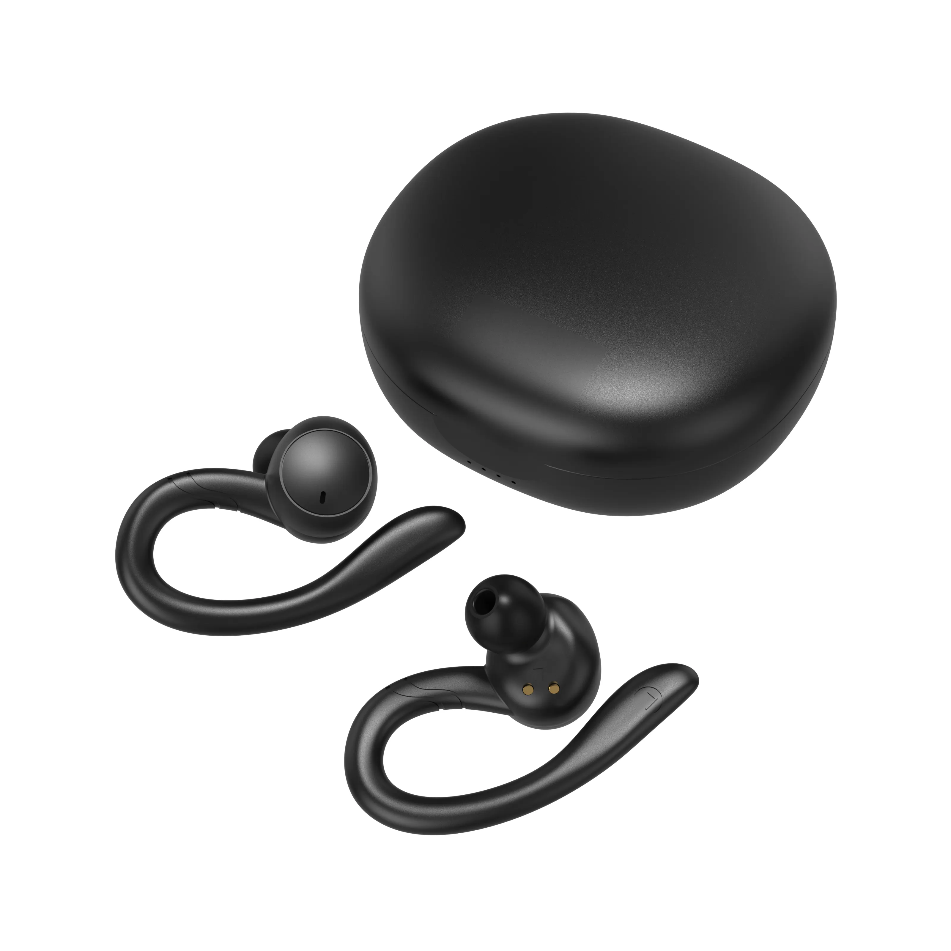 Earphone TWS Olahraga Kait Telinga Tahan Air dan Tidak Mudah Jatuh dari 5.0 Earbud Cocok untuk Olahraga Fitness Luar Ruangan