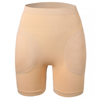 Culotte gainante pour femme avec coussinets amovibles, effet rehausseur de hanches et fessiers, contrôle du ventre, shorty sculptant rembourré