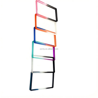 Étui pour carte de crédit personnalisable en TPU holographique arc-en-ciel - Style tendance, options d'impression multiples (sérigraphie) Non
