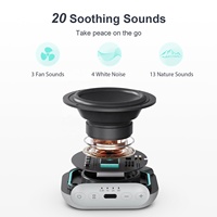 Máquina de Sonido para Bebés HiFiD KX215, Máquina de Ruido Blanco Portátil y Recargable con Altavoz de Ruido Marrón para Dormir