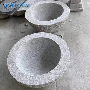 Bol à eau décoratif <span class=keywords><strong>en</strong></span> <span class=keywords><strong>pierre</strong></span> de granit naturel G603 G682 pour la maison et le jardin - Product Image 3