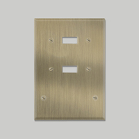 Interrupteurs à bascule personnalisés de luxe LangYeao, en laiton, multifonctions, panneau métallique, panneau en laiton brossé, accessoires pour interrupteurs électriques