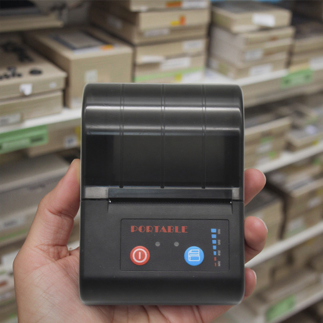 Handy Mini Bill Printing Machine Thermal Receipt Printer for Small Business 58mm Android and Ios Use Label Wireless Printer
