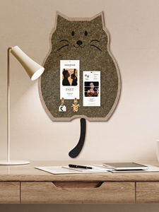 Arte personalizzata della parete del gatto di feltro per la decorazione della casa unica fatto a mano Eco-Craft rimovibile decorazione della parete per camera da letto, scuola materna, ufficio - Product Image 2