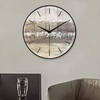 Jam dinding sudut Dekorasi seni Modern untuk dekorasi rumah elegan untuk ruang tamu atau kamar mandi mewah mural