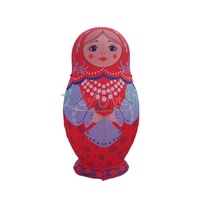 Vente en gros de poupée gonflable en porcelaine matriochka, modèle de conception pop-up pour les fêtes de vacances en plein air, accessoire de souffleur d'air