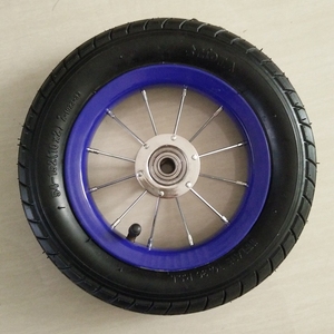3.00-8 Luftreifen Stahlfelge Schubkarren-Lenkrolle Vollgummi-Schwenkrad Kunststoff-Polyurethan 150kg Tragkraft Ohne Bremse - Product Image 5