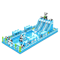 Château gonflable personnalisé pour enfants, couleur et taille au choix, toboggan aquatique extérieur, équipement de parc de trampolines, matériau PVC, usage commercial