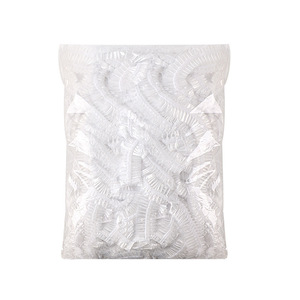 Disposable Plastic Wrap Sleeve A1622 Round Zipper Fresh-Keeping Dustproof Food Cover for Picnic Buffet Use - Product Image 5