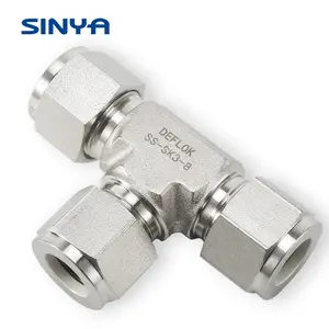 316 Stainless Steel Compression Fittings Swagelok Type Ferrule Fittings Manufacturers Of Fitting Butt Weld Tube Connector