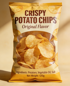 Wholesale Low MOQ <b>Back</b> Seal Pouch PET PE Chip <b>Pack</b> <b>Heat</b> Seal Firm Thick Stable Premium Reliable - Product Image 4