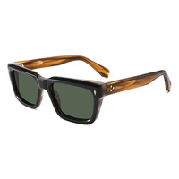 Nouvelles Lunettes de Soleil Unisexe 2026 en Acétate Façonné, Monture Complète, Style Œil de Chat Tendance, Détails Rivets, Protection UV400 Polarisée
