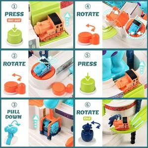 Cuộc Phiêu Lưu theo dõi cuộc đua xe lửa khủng long: 2-Bộ xe lửa cho trẻ mới biết đi-Đồ chơi xe dốc khủng long miễn phí - Product Image 4