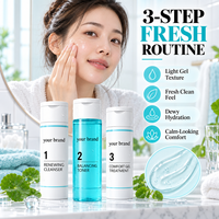 Coffret cadeau de soins du visage anti-acné naturels coréens en marque propre, produits de soins du visage pour femmes, véganes