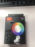 Lampu Isi RGB Model Jepit Ponsel, Ring Light Multi-warna, Suhu Warna Dapat Diatur 2700K-6500K, Cermin Rias, Kontrol Nirkabel, Portabel