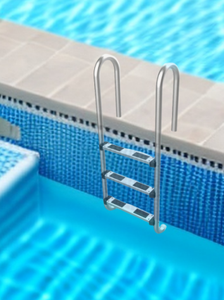Échelle de piscine antidérapante populaire Cadison en acier inoxydable 304/316 avec marches de sécurité HAL-03/04 à 2/3/4/5 marches - Product Image 6