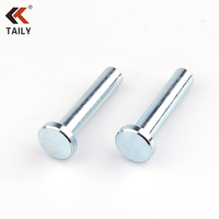 Diamètre de la tête ronde de précision en acier doux zingué 8mm Rivet en acier massif Rivets de bateau en aluminium