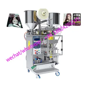 Sachets hair colour black shampoo packing machine