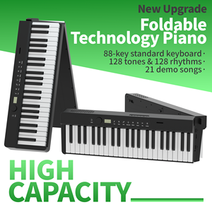 ZB200 중국 악기 제조업체 보라 공장 인기 디지털 피아노 접이식 피아노 휴대용 간편 운반 멋진 음색 - Product Image 2