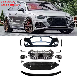 Pare-chocs avant pour Audi <span class=keywords><strong>A4</strong></span> <span class=keywords><strong>S4</strong></span> Allroad 2020-2024 B9.5, kit carrosserie style RS4, ensemble de pare-chocs avant style RS4 - Product Image 2
