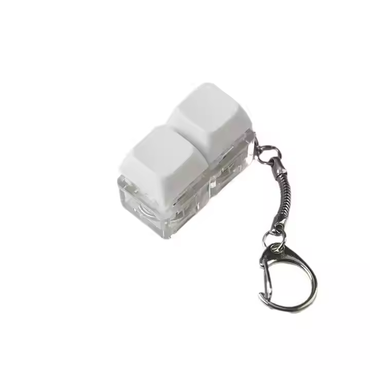 Plastic Keychain Stress Reliever, 3D Mechanical Keyboard Switch