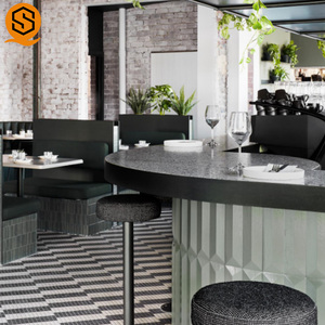 La moda commerciale ha usato il caffè del ristorante cocktail ha portato il bancone del <span class=keywords><strong>Bar</strong></span> nel Design moderno degli interni - Product Image 3
