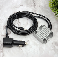 Adaptateur d'alimentation Starlink Mini pour voiture, affichage de tension 16AWG, convertisseur DC 12V 24V vers 30V 3.5A, câble allume-cigare pour voyage et camping-car