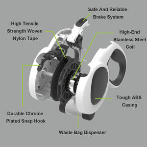16ft/26ft新しいデザイン格納式犬の鎖卸売反射ナイロンテープペット自動拡張可能な牽引 - Product Image 6