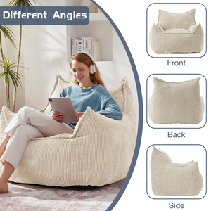 Puf Plegable Creativo, Sofá Reclinable Tipo Puff, Cómodo, Impermeable, para Dormitorio, Sala de Estar, Balcón - Product Image 4