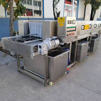Lavage industriel électrique et à la vapeur plateau palette en plastique légumes viande panier caisse nettoyage Machine laveuse bon prix