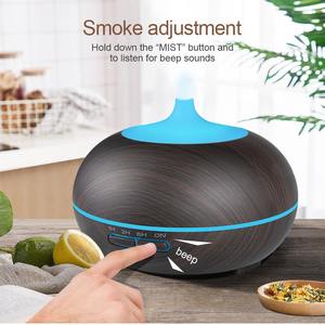 Difusor de Aroma con Acabado Madera, Humidificador de 400 ml con Luz LED para Uso en Hogar y Oficina - Product Image 2