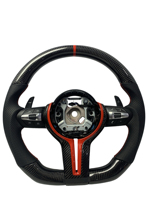 Cuir en fibre de carbone pour volant sport M pour F30/F10/E90/E70/E71/F35/F22/F18/E46/E36/E60 M3/M4/M5