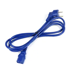 2m 250V 3pin EU ac europe power cable computer power cord