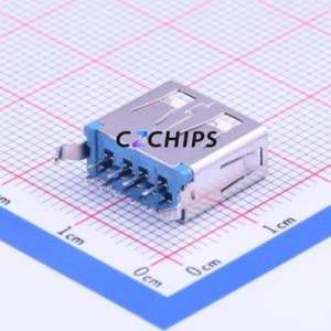 916-162A205EY10200 USB Connector Through hole Component (THT) Connector Type-A USB 3.0 Female Through Hole - Product Image 1