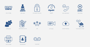 Grandstream ucm6300 loạt IP hệ thống <span class=keywords><strong>PBX</strong></span> 500 <span class=keywords><strong>VoIP</strong></span> <span class=keywords><strong>SIP</strong></span> người dùng hỗ trợ 2fxs + 2fxo cổng - Product Image 6