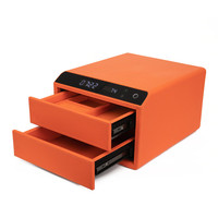 Coffre-fort en cuir intelligent Ménage Empreintes digitales Numérique Usage domestique Biométrique Bijoux Sécurité Tiroir Coffre-fort