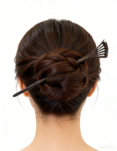 دوييل عصا شعر فاخرة على الطراز الصيني من حمض الخليك، إكسسوارات شعر نسائية أنيقة بتصميم عتيق للفتيات - Product Image 2