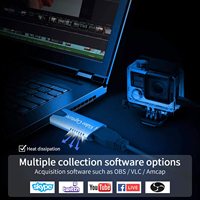 Equipos y Suministros Eléctricos para Juegos Switch PS3 PS4 Certificación RoHS Tarjetas de Captura de Audio y Video de Color Negro