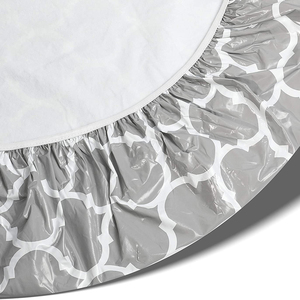 Mantel de vinilo impermeable con diseño de enrejados para acampada, Rectangular, impermeable, para bancos de mesa plegables, Juego de 3 uds. - Product Image 5