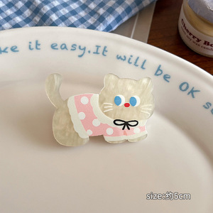 Pinza de Pelo con Diseño de Pico de Pato y Dibujos Animados de Cachorros y Gatos para Peinados de Fiesta de Niñas Pequeñas - Product Image 3