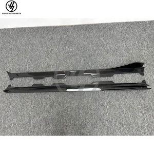 Jupes latérales décoratives style PT en fibre de carbone effet mouillé pour Mercedes Benz AMG GT GTC GTS 2014-2018, Kits carrosserie carbone, Pièces automobiles - Product Image 2