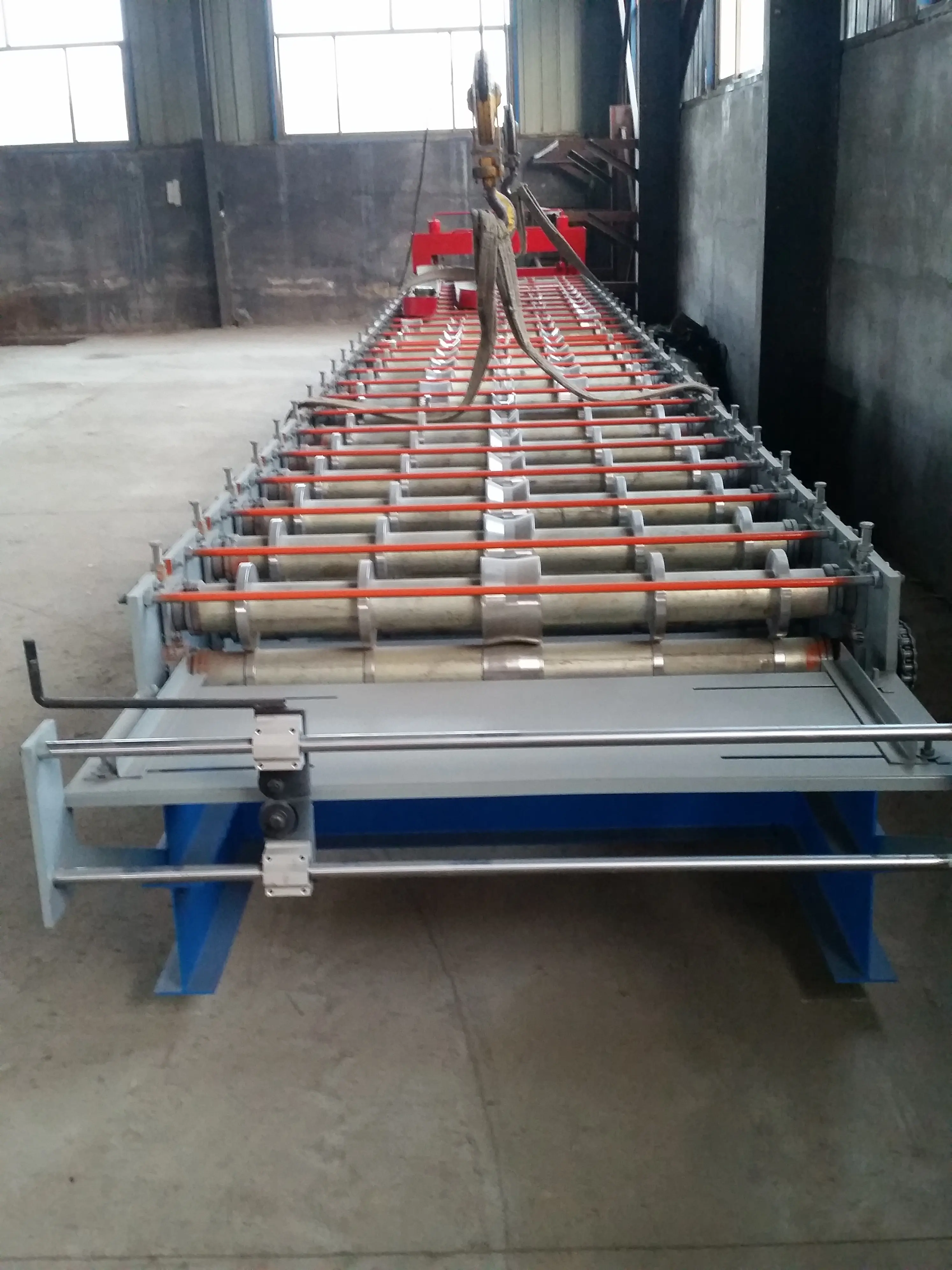 Low Cost Metal PPGI Coils Trapezoidal Ibr Tr4 Tr5 Roofing Sheets Making Roof Panel Tile Double Deck Roll Forming Machine